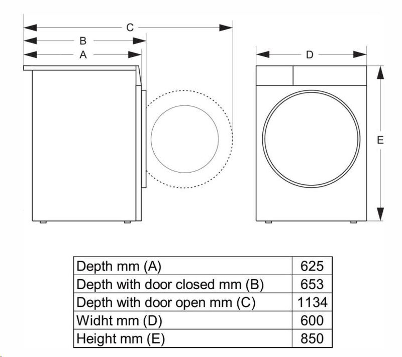 Hisense Tørketrommel HDHEP82A